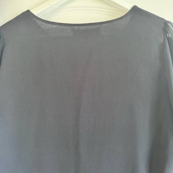 SM WARDROBE Black Mini A-Line Sleeves Dress - Size M/L - Picture 6 of 9